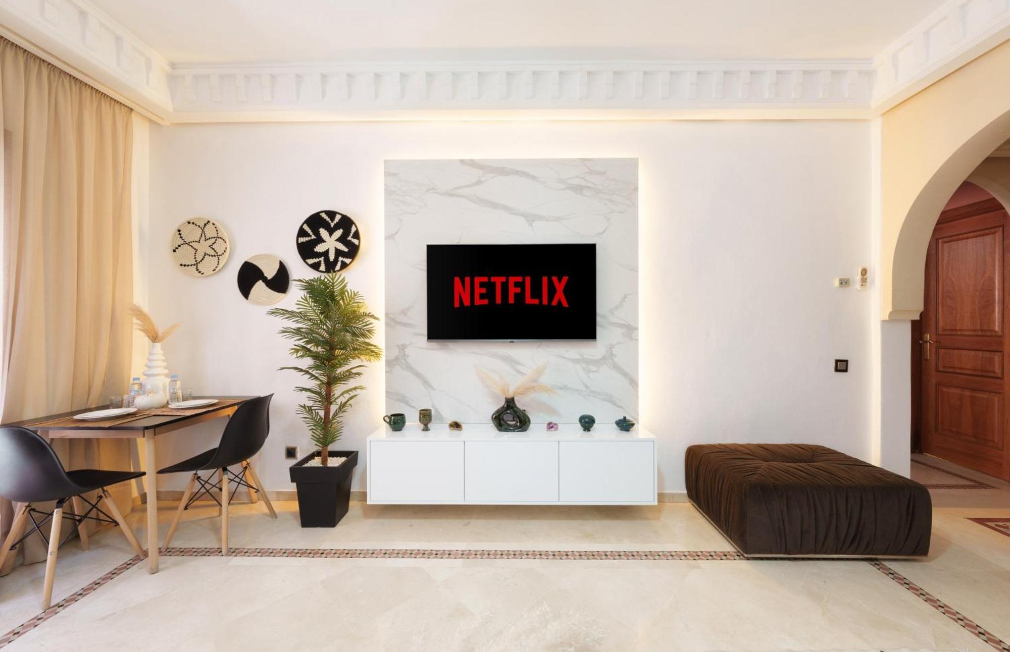 Appartement Chic Gueliz Plaza Avec Vue Marrakesh Exterior foto